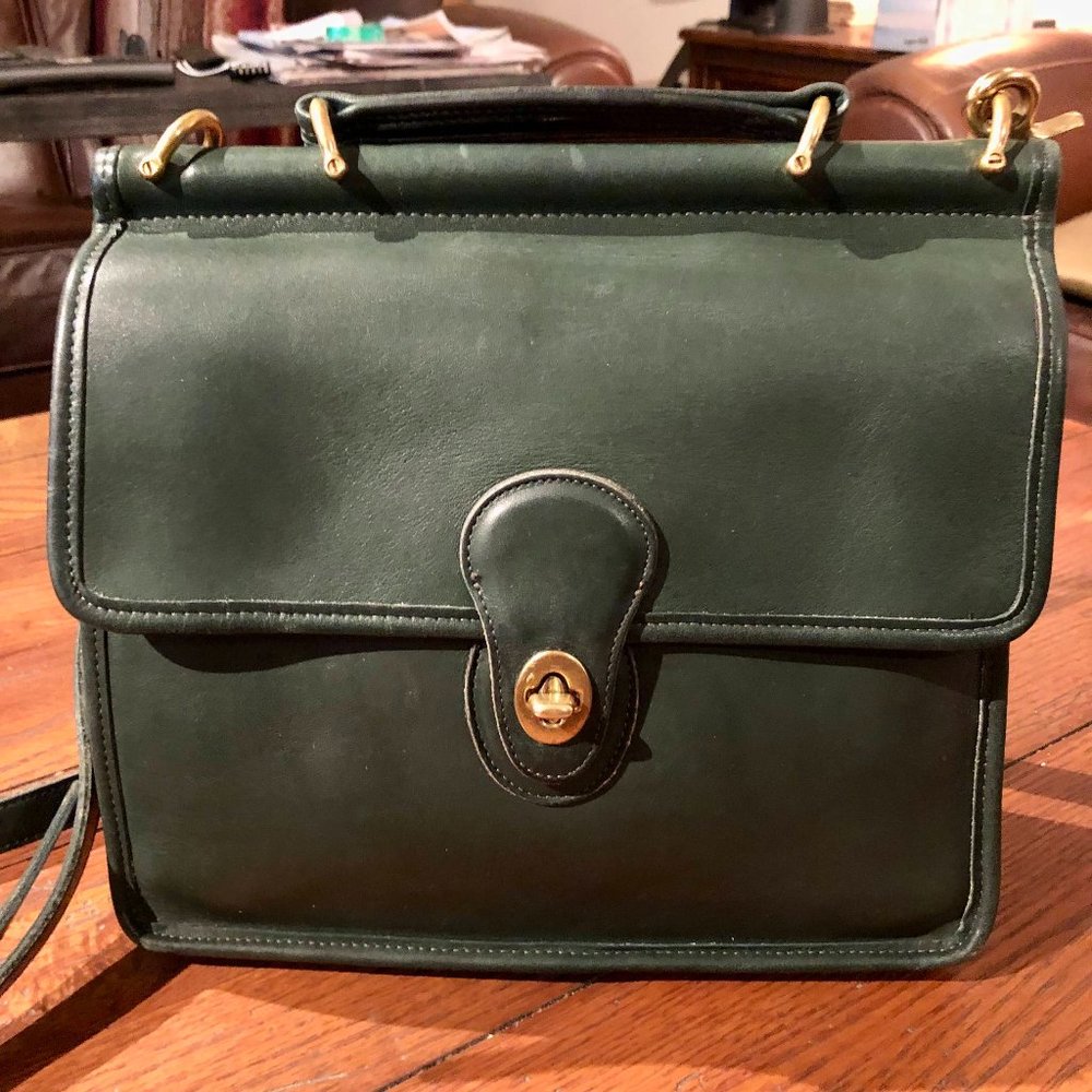 Vintage Coach Green Willis Cross Body